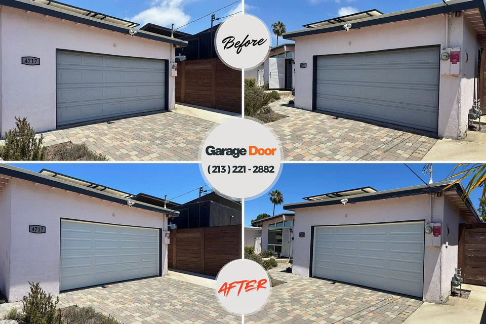 Before and after: garage door repair Mehlville, MO
